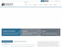 Tablet Screenshot of enquete.com